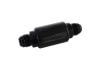 Aeroflow Billet Fuel Filter -8AN40 micron Stainless element 1.25in x 3in L Black