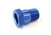 Aeroflow Temperature Probe Adapter3/8in NPT to 5/8in-18 UNF Blue