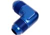 Aeroflow 90 Male Flare Union -8AN Blue