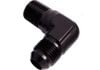 Aeroflow 90 NPT to Male Flare Adapter 1/8in to -4AN Black