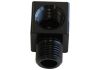 Aeroflow 90 Female 1/8in NPT to Male 1/8in NPT Elbow Black