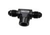 Aeroflow Male Tee with Female 1/8in -3AN Black