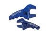 Aeroflow Adjustable Grip AN Wrench Kit 3-1/2in & 4-1/2in handle Blue
