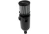 Aeroflow Universal Breather Tank Black With Dual -8 ORB Ports & Stainless Breather
