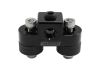 Aeroflow Pressure Sensor Block Black Finish 3x 1/8" NPT Ports AF456-01BLK