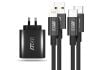 M81 PD65W Charger & Cable Pack with USB C to C and USB A to Lightning