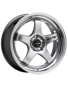 Lenso D-1SE 17x7.5 8x100-114.3 +42 Offset Hyper Silver Mirror Lip ...