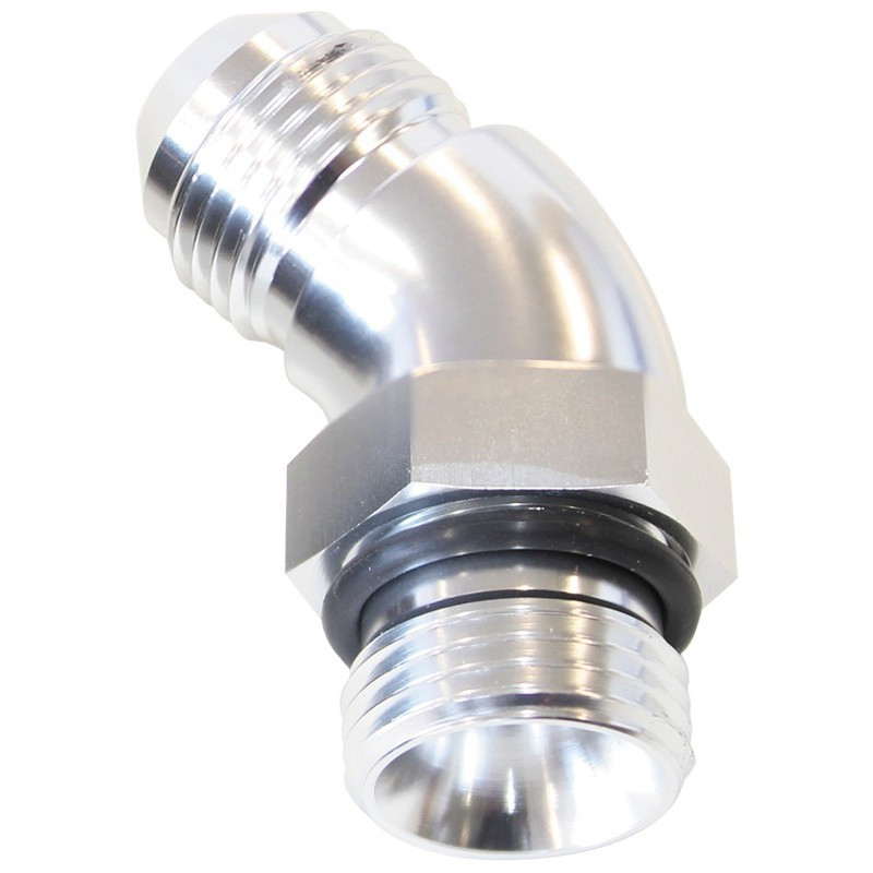 Aeroflow 45 ORB to Male AN Full Flow Adapter -16 ORB to -16AN With Jam ...