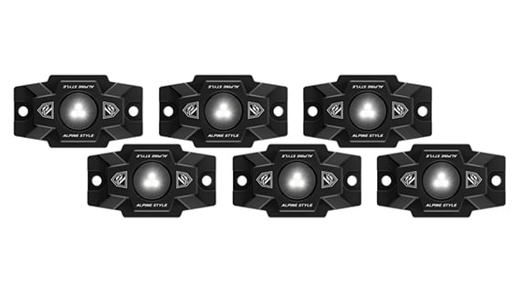 Pack Of Six RGB Rock Lights For Versatile Installation